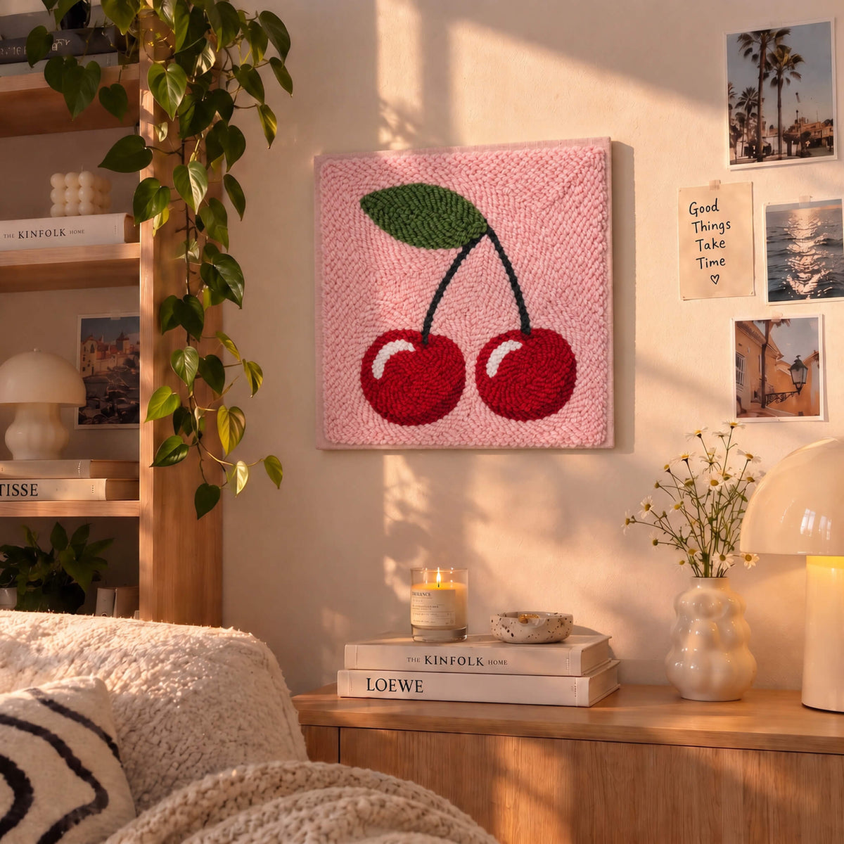 "Sweet Cherries" DIY Punch Needle Kit