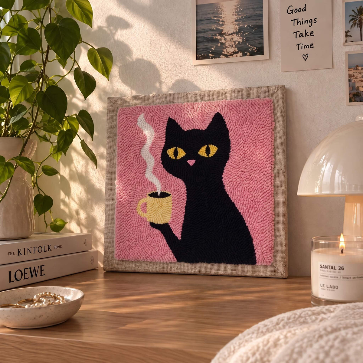 "Cat & Coffee" DIY Punch Needle Kit