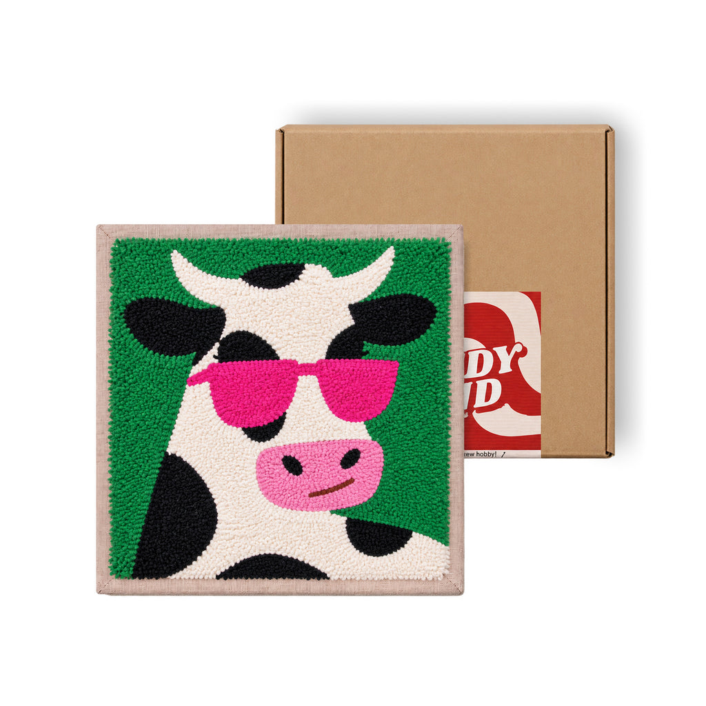 "Cool Cow" DIY Punch Needle Kit