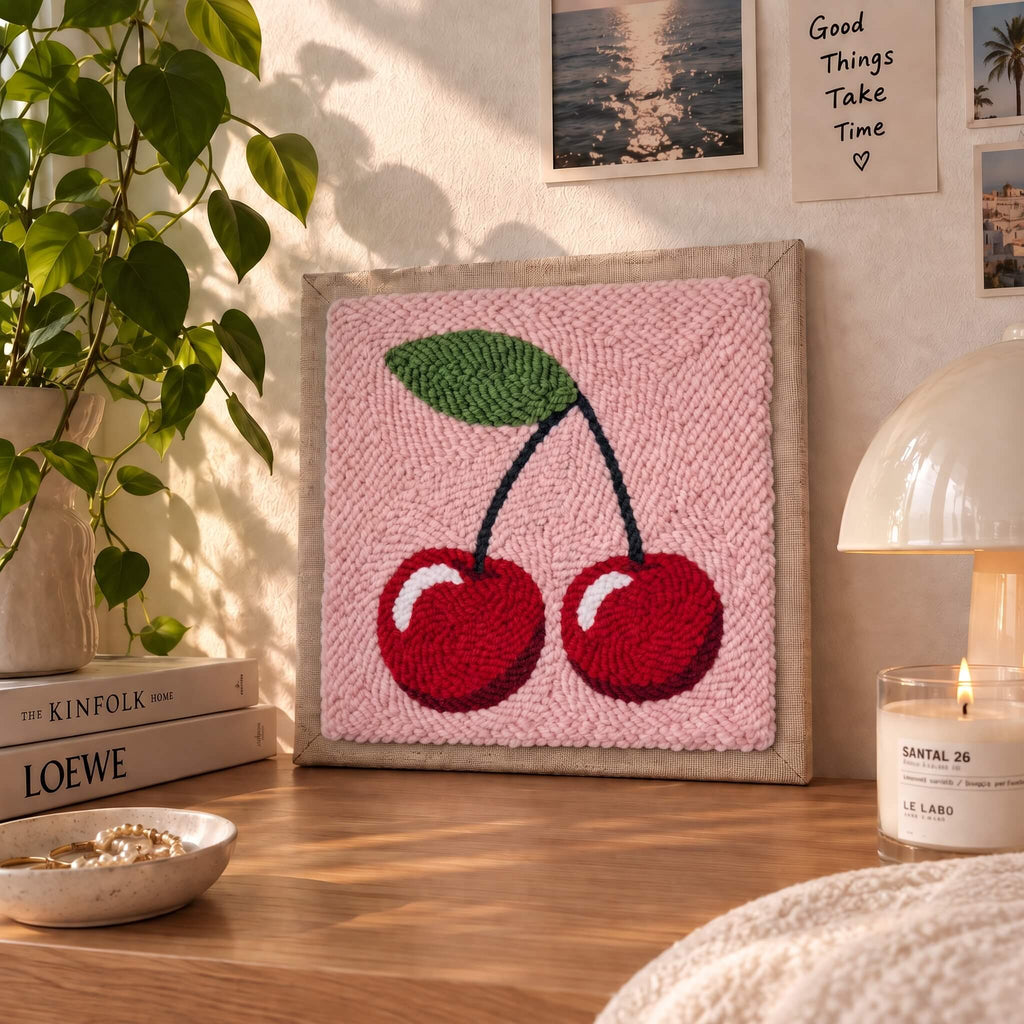 "Sweet Cherries" DIY Punch Needle Kit